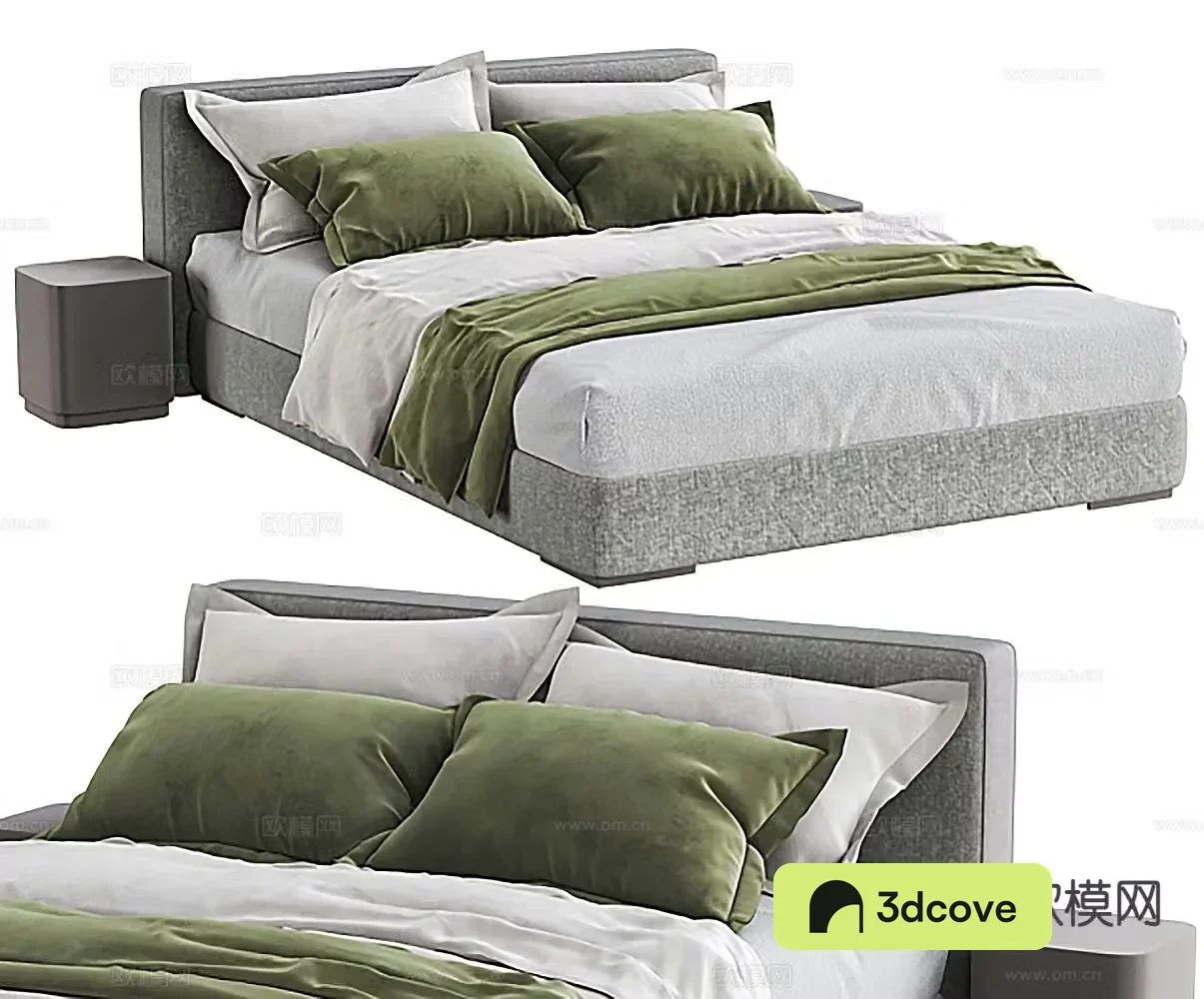 Modern double bed