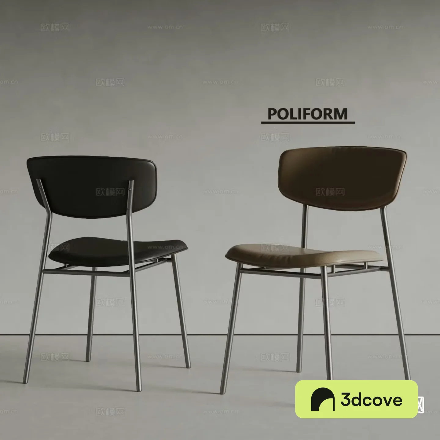 poliform modern dining chair single chair