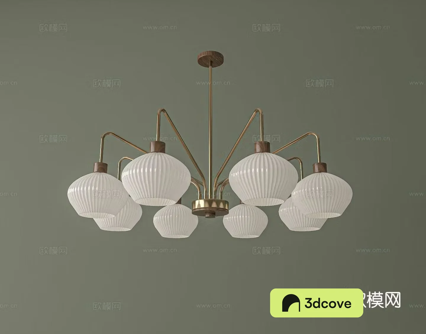 Nordic multi-head chandelier
