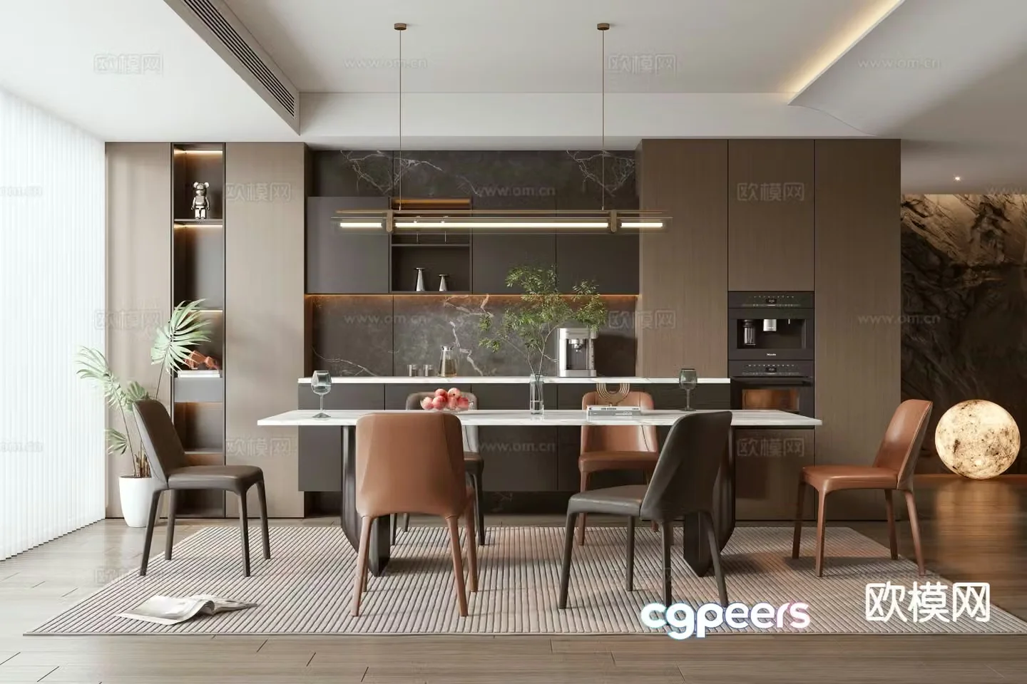 Italian restaurant 3d model