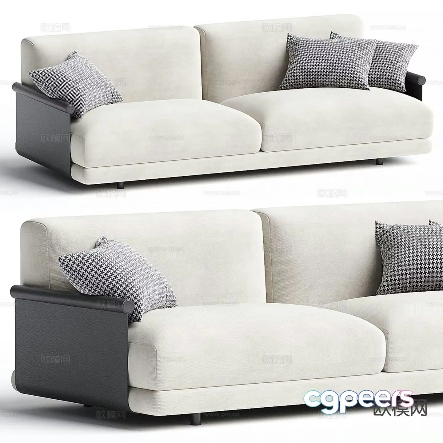 Modern love sofa 3d model