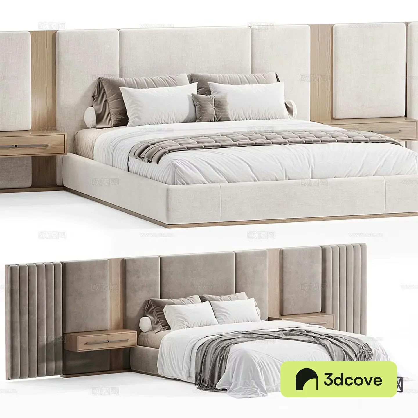 Modern double bed