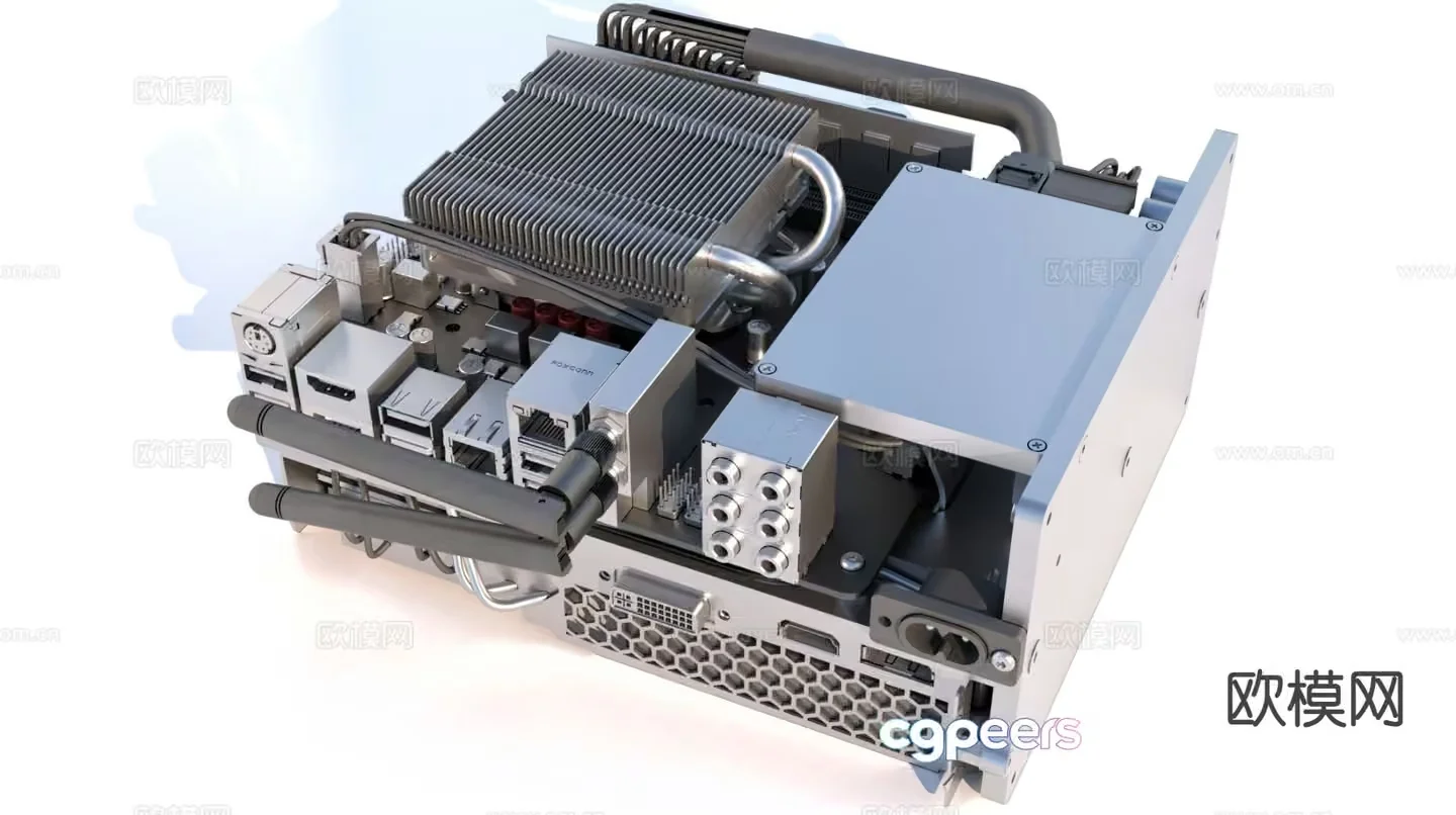 The Main Subject In This Image Is A Computer Graphics Card 3D Model – 3496 – VRAY Render