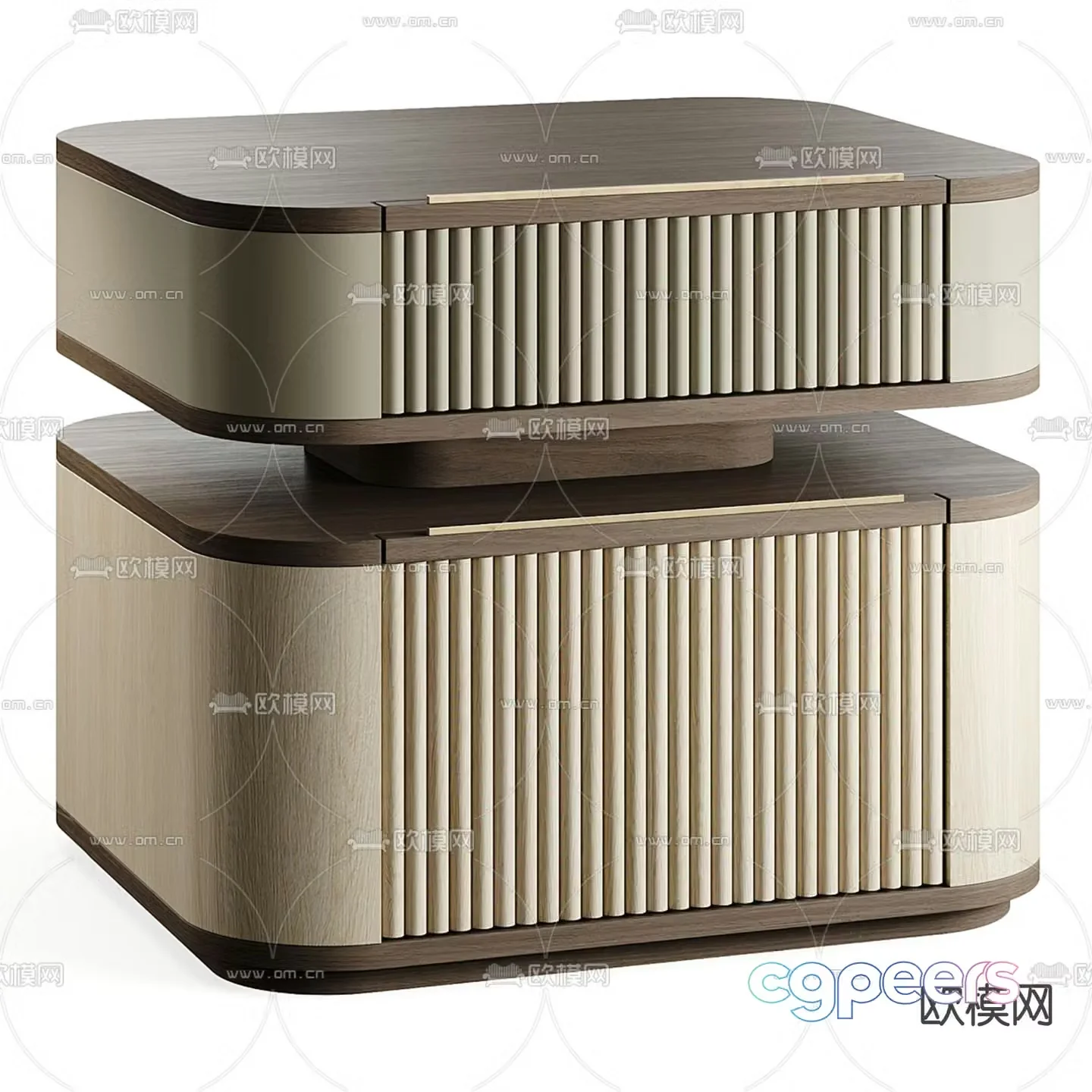 Italy MEZZO bedside table 3d model