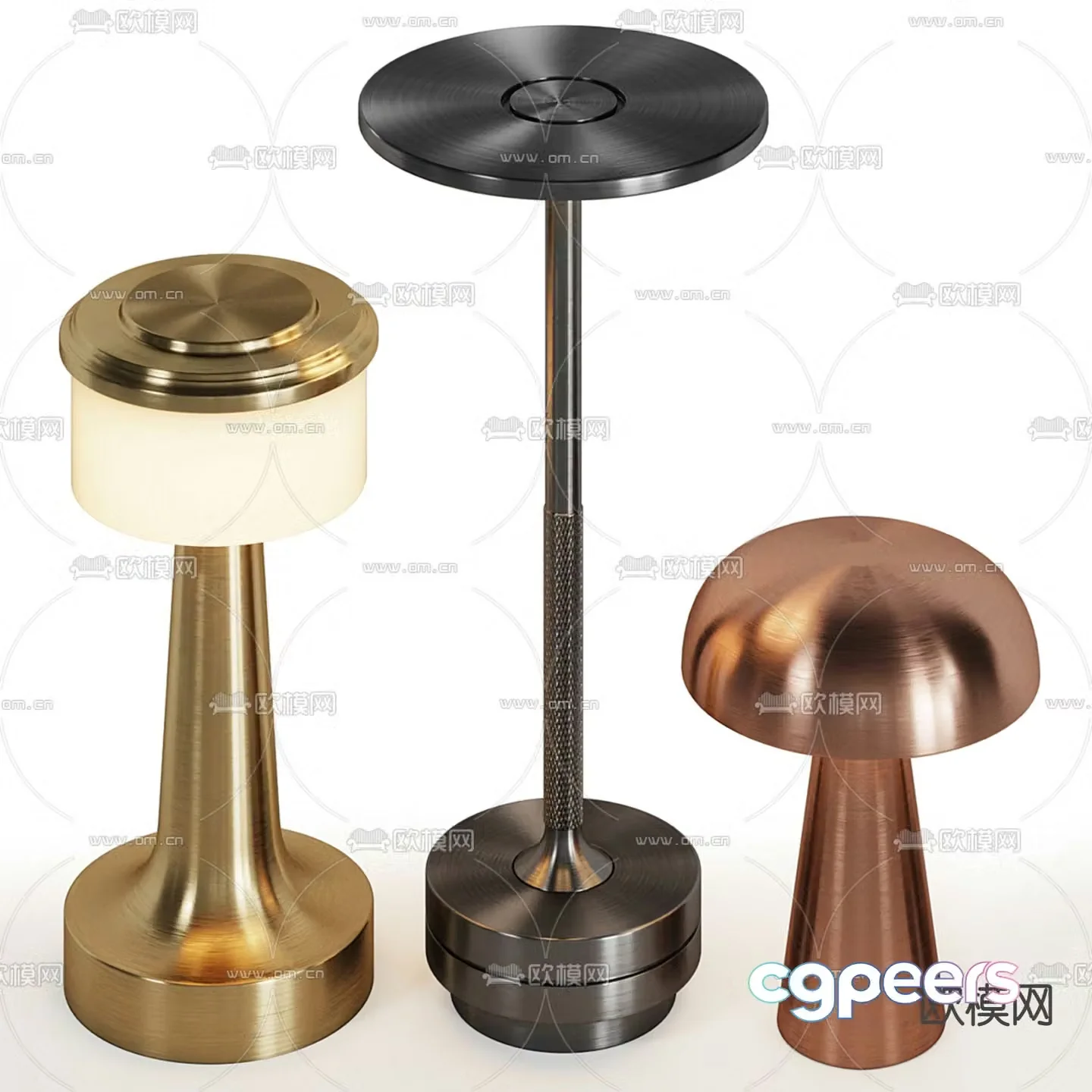 B&B Italia light luxury table lamp 3D model