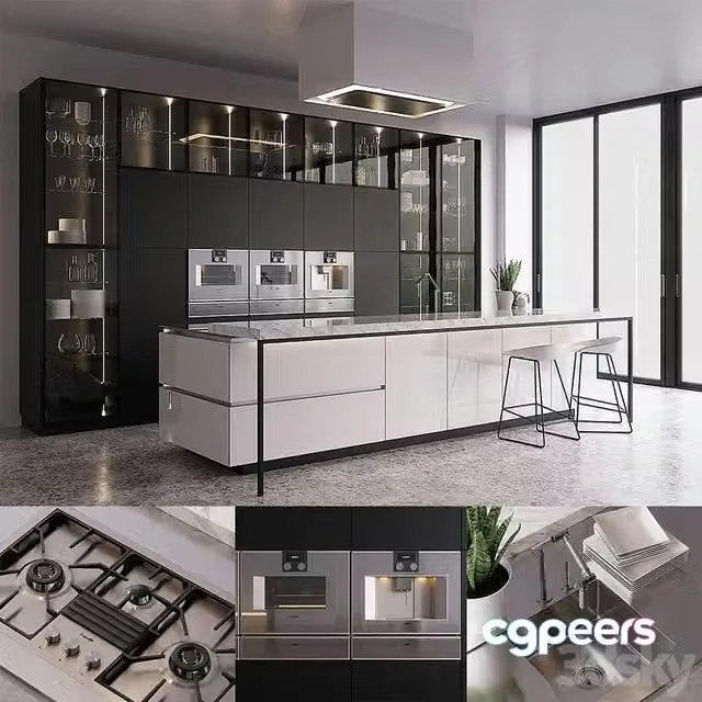 3ds Max Free – Kitchen Poliform Artex (vray GGX, corona PBR)