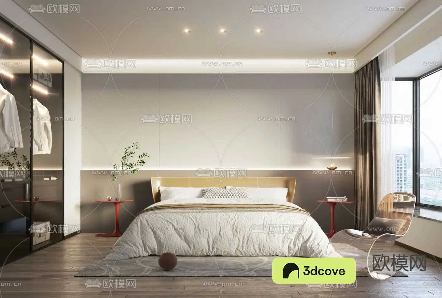 B&B Italia modern bedroom master room