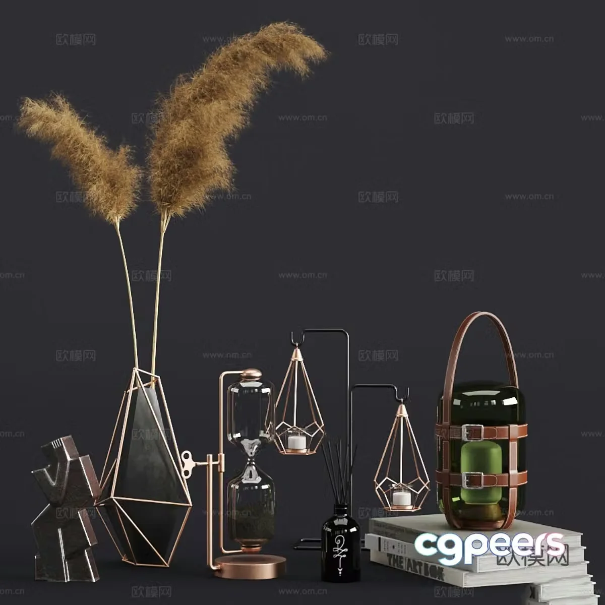 New Chinese jewelry ornament combination 3D model