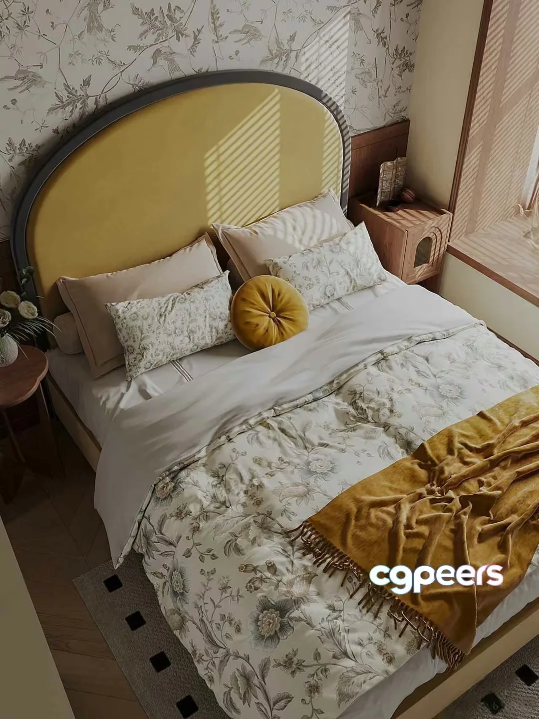 Cozy Bedroom 3D Model – 11658 – CORONA Render