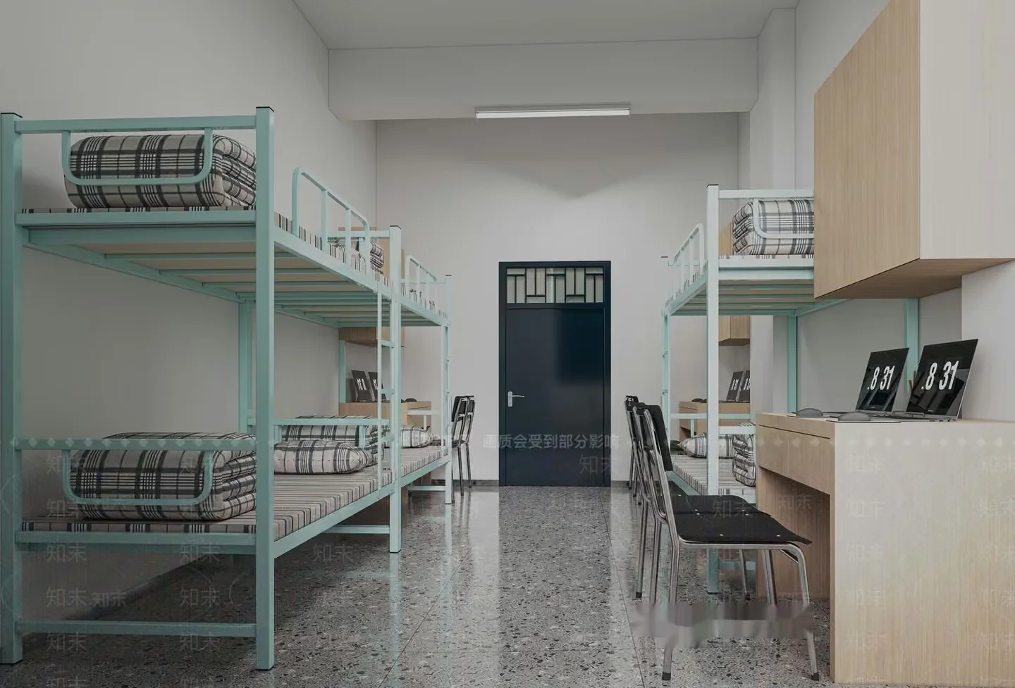 A Room With Bunk Beds 3D Model – 10586 – VRAY Render