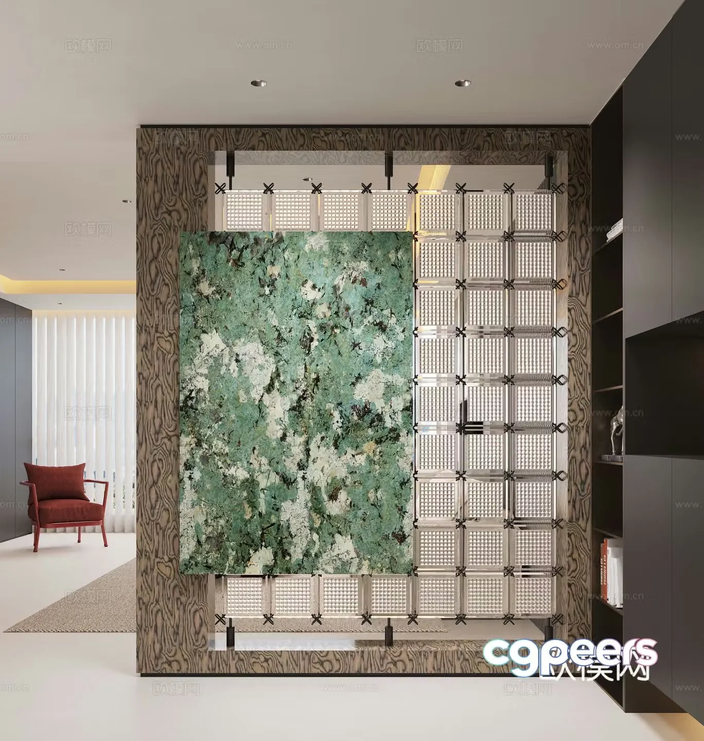 Modern entrance hallway Decorative entrance hallway Entrance entrance hallway 3D model