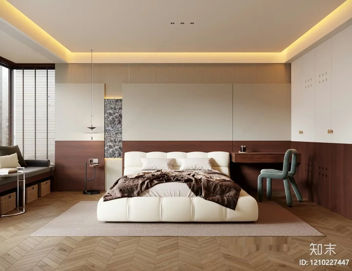 Modern Bedroom Interior 3D Model – 5622 – VRAY Render