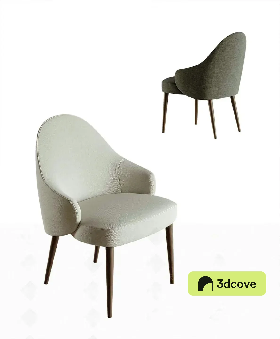 Gray Upholstered Chair