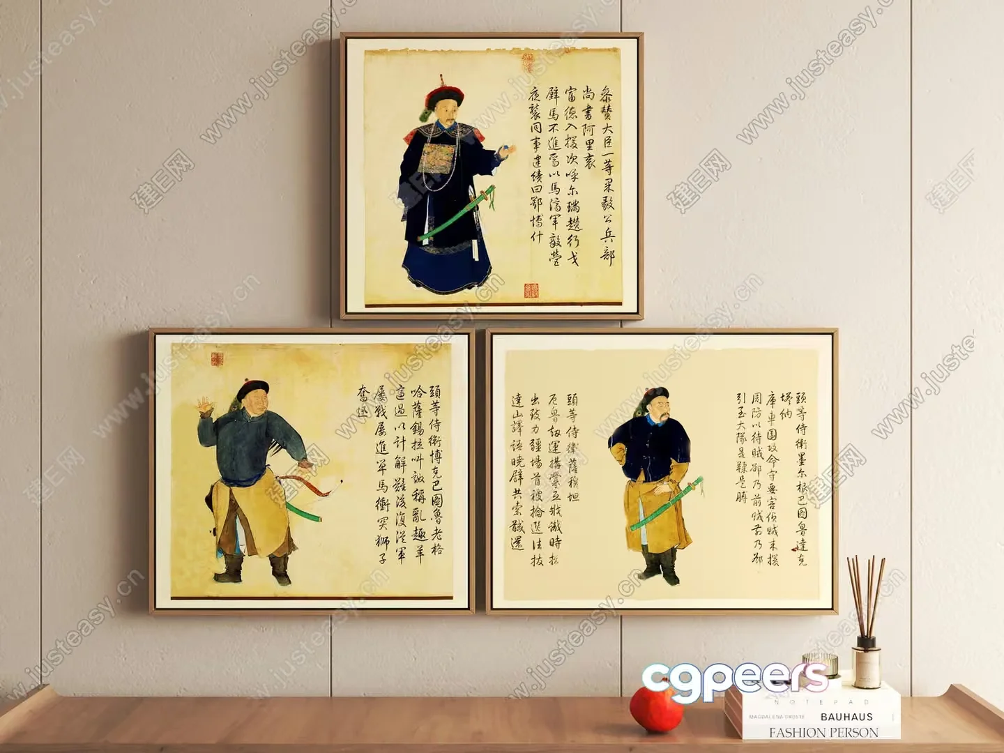 Traditional Chinese Artwork 3D Model – 17981 – VRAY Render