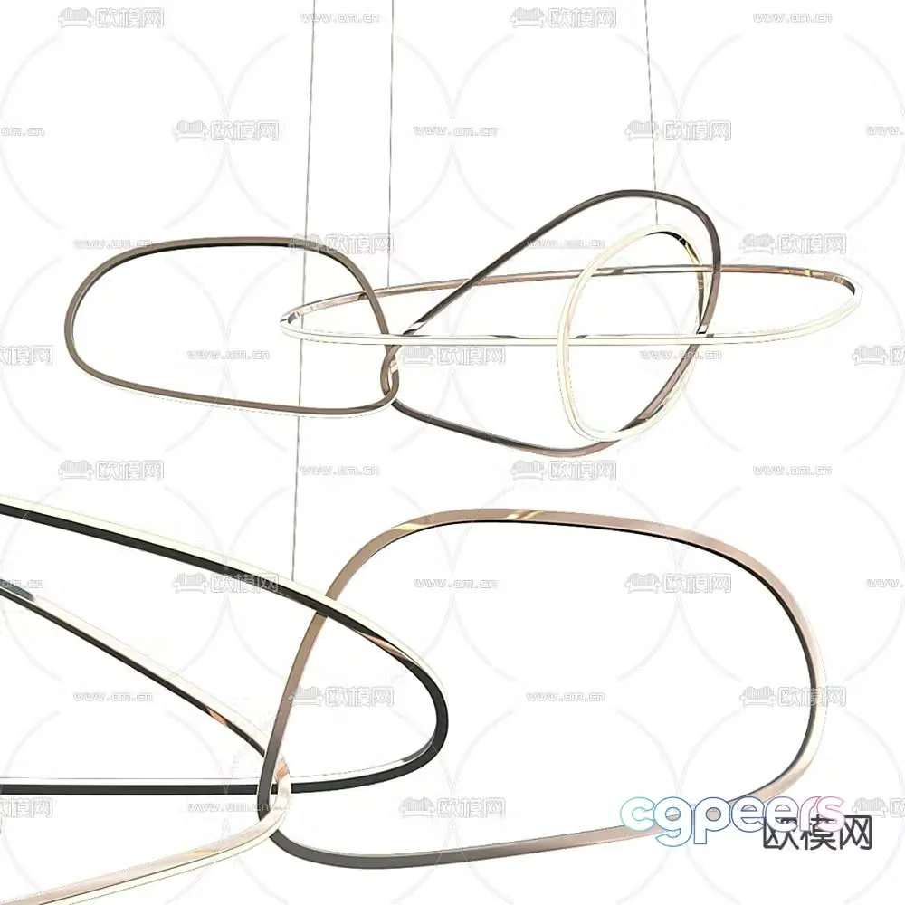 FLOS ring chandelier 3d model