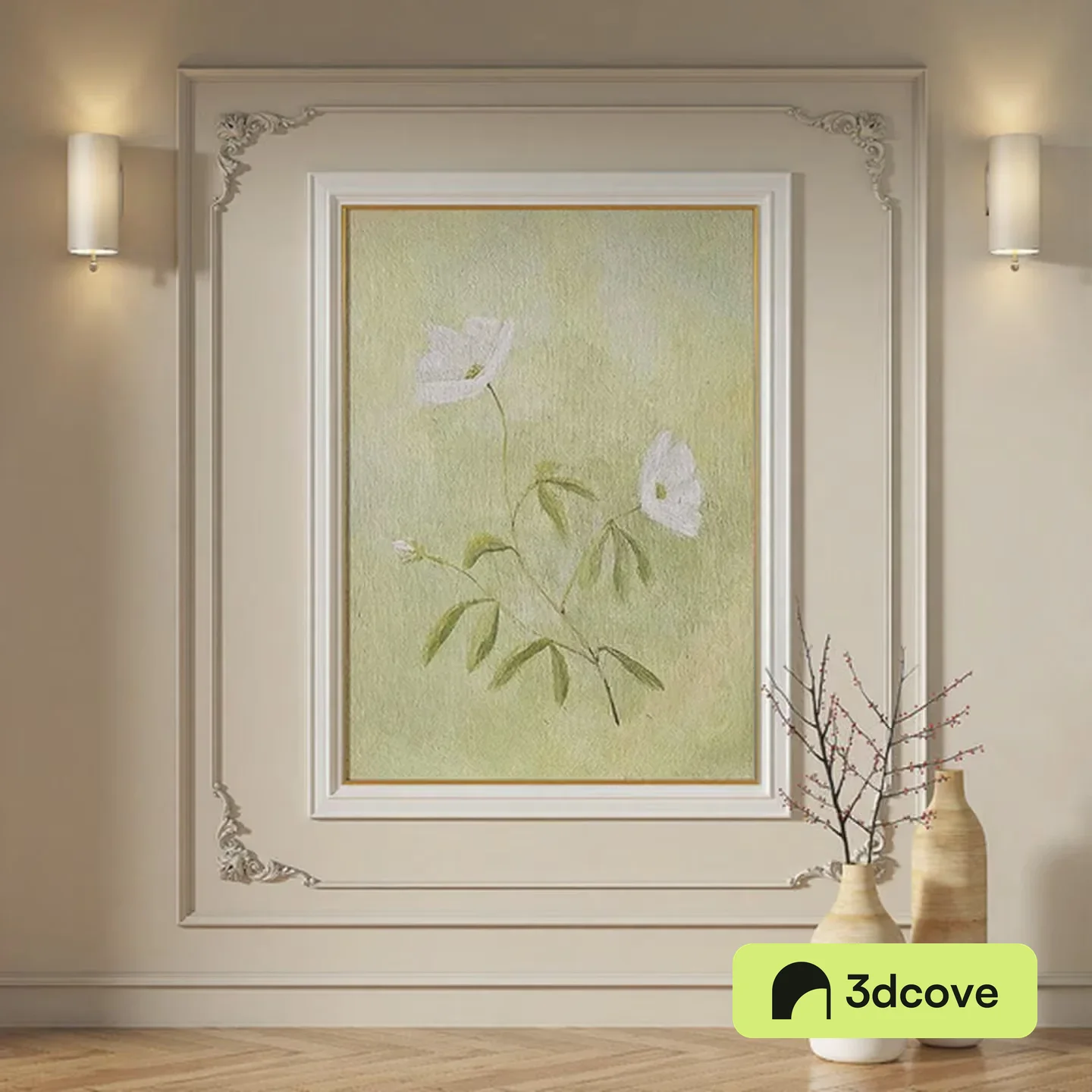 White Flower Painting