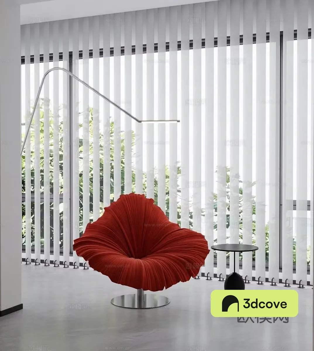 Petal chair lotus leaf chair stainless steel chair leisure chair