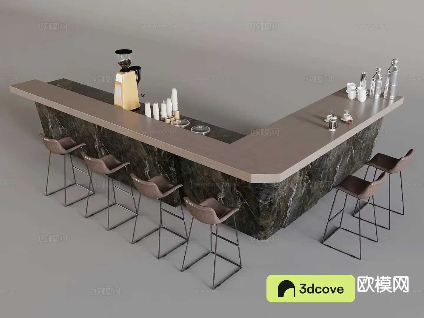 Modern wine bar