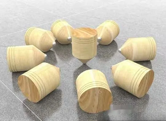 Wooden Cylindrical Objects 3D Model – 21392 – VRAY Render