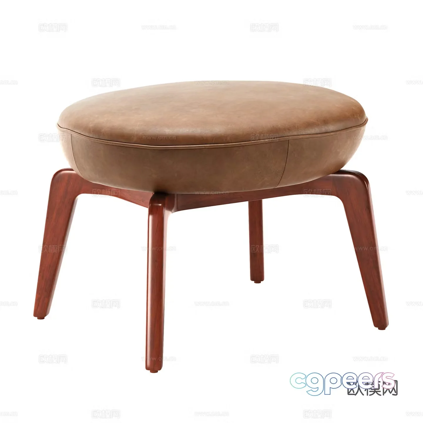 New Chinese Casco Footstool 3D Model