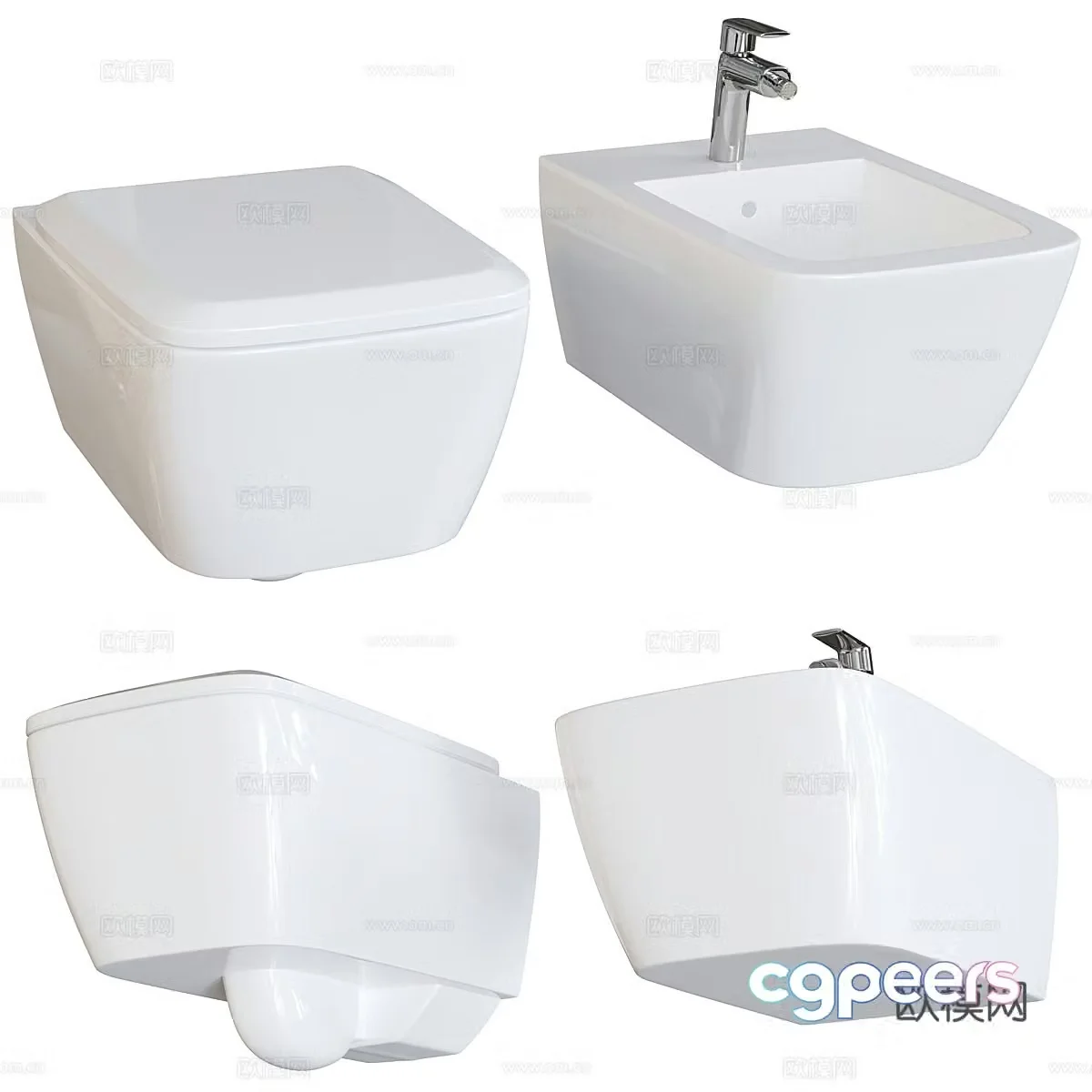 Toilet bidet 3d model