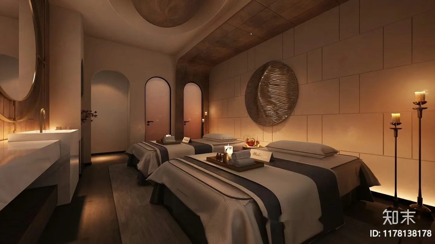 Modern Spa Room 3D Model – 9057 – VRAY Render