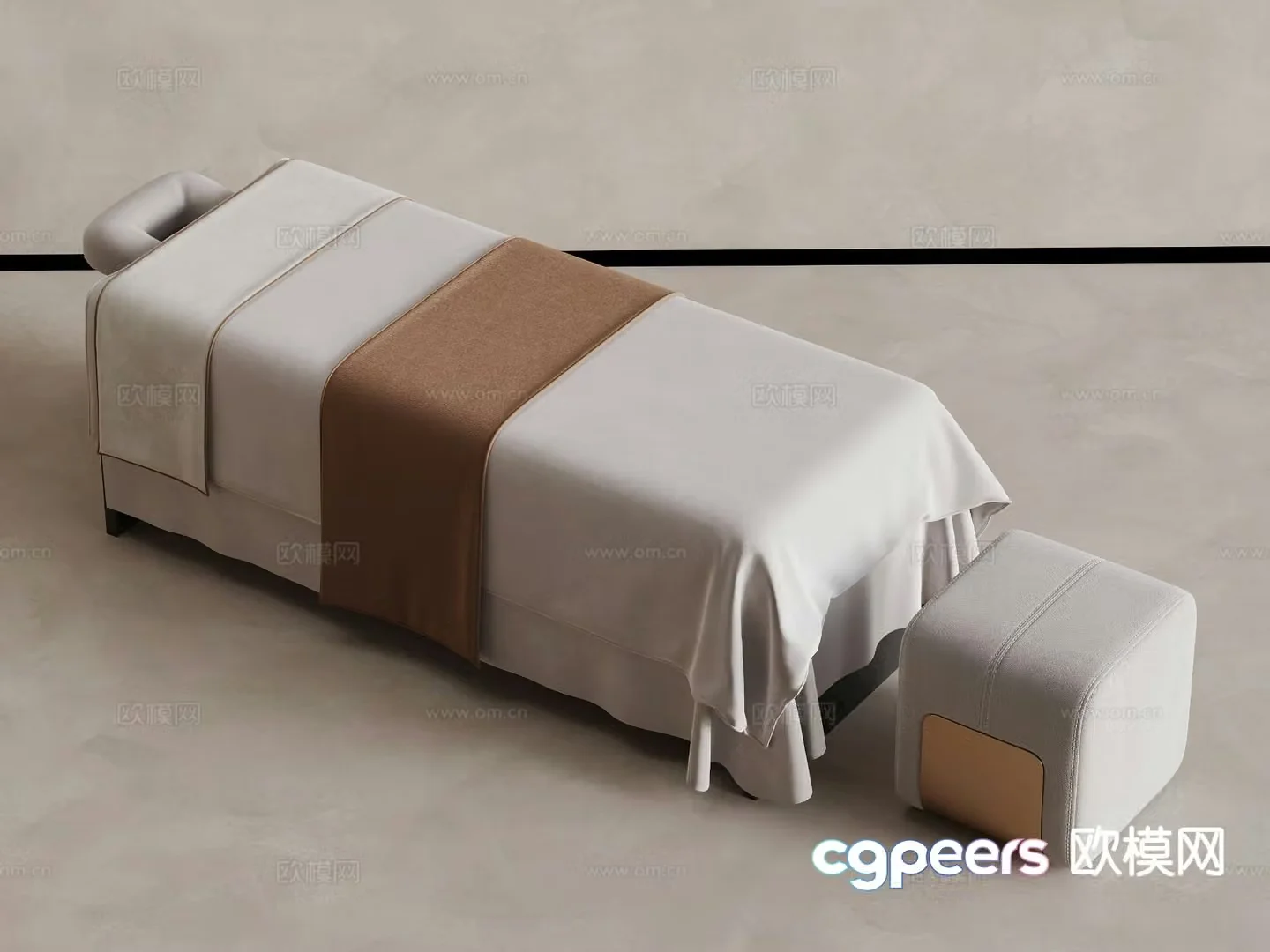 Modern massage table 3d model