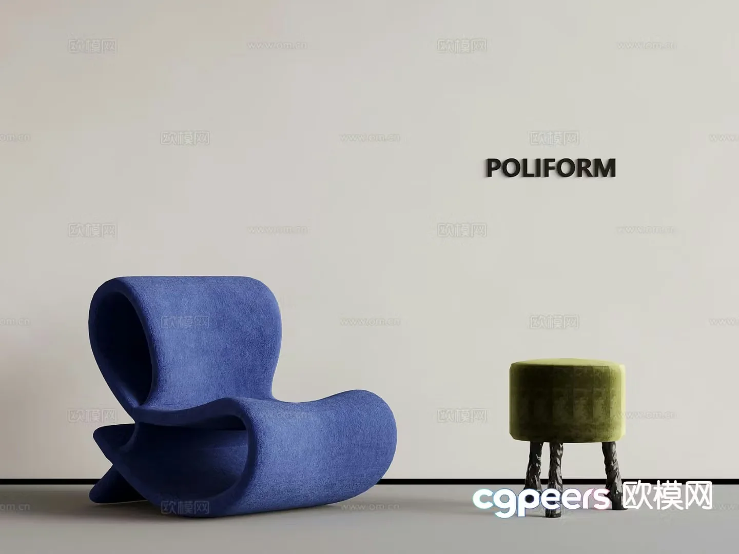 Modern leisure sofa lazy sofa 3d model