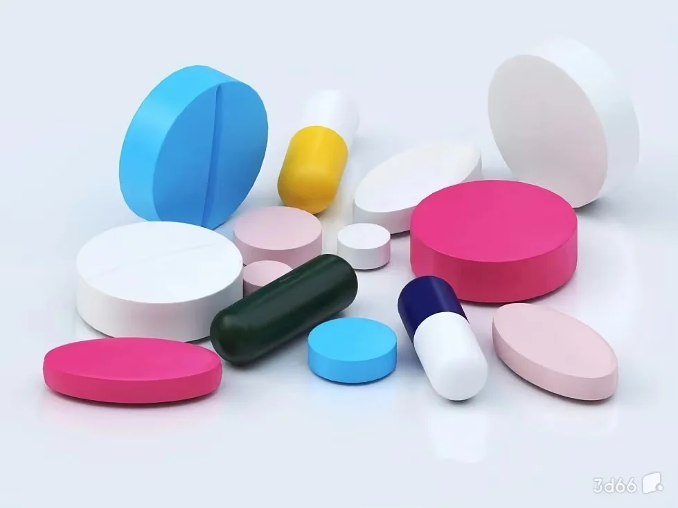 Various Pills 3D Model – 22246 – VRAY Render