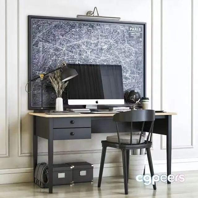 3ds Max Free – IKEA office workplace 28