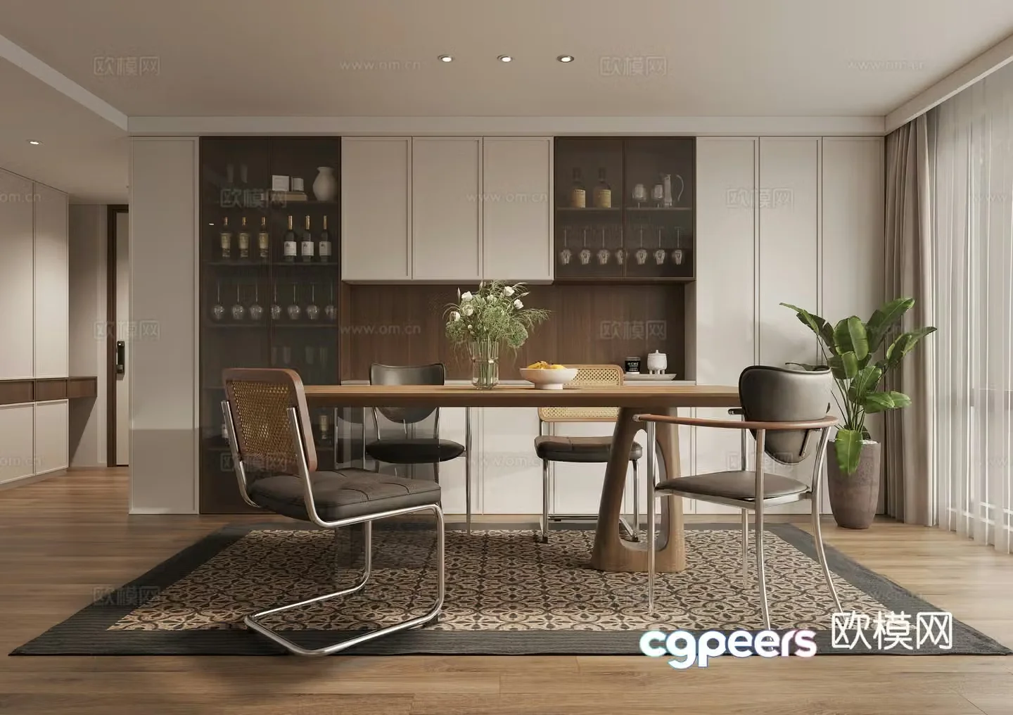 French restaurant 3d model