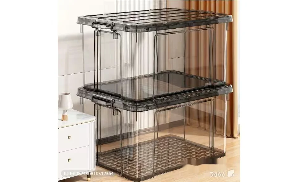 Clear Plastic Storage Bins 3D Model – 1284 – VRAY Render