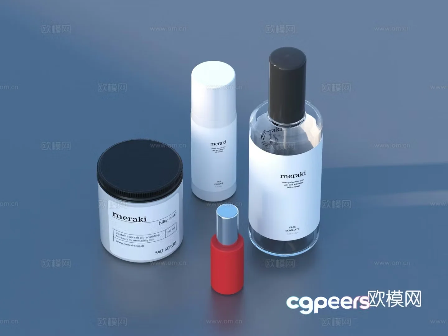 Cosmetics Skin Care Products Sunscreen Hand Cream 3D Model