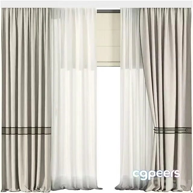 3ds Max Free – Silk and Cotton Curtain Set 73