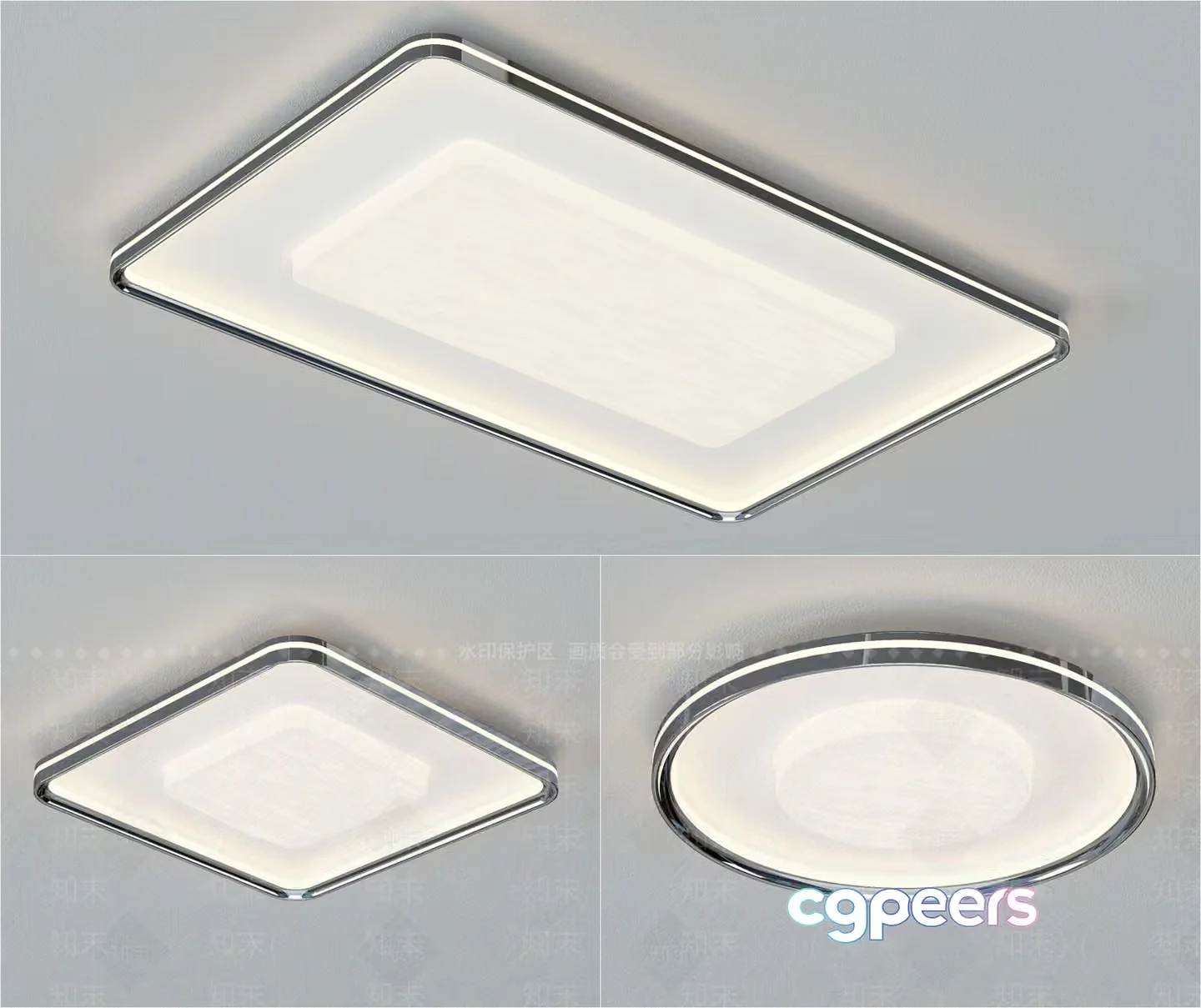 Modern Light Fixture 3D Model – 13366 – VRAY Render