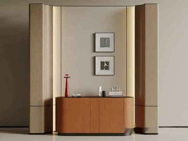 A Modern Wooden Cabinet 3D Model – 16902 – VRAY Render
