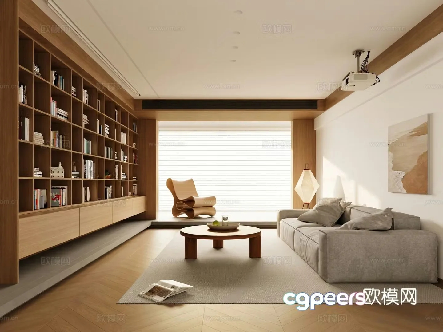 Log home living room horizontal hall black and white living room without lights black and white living room 3d model