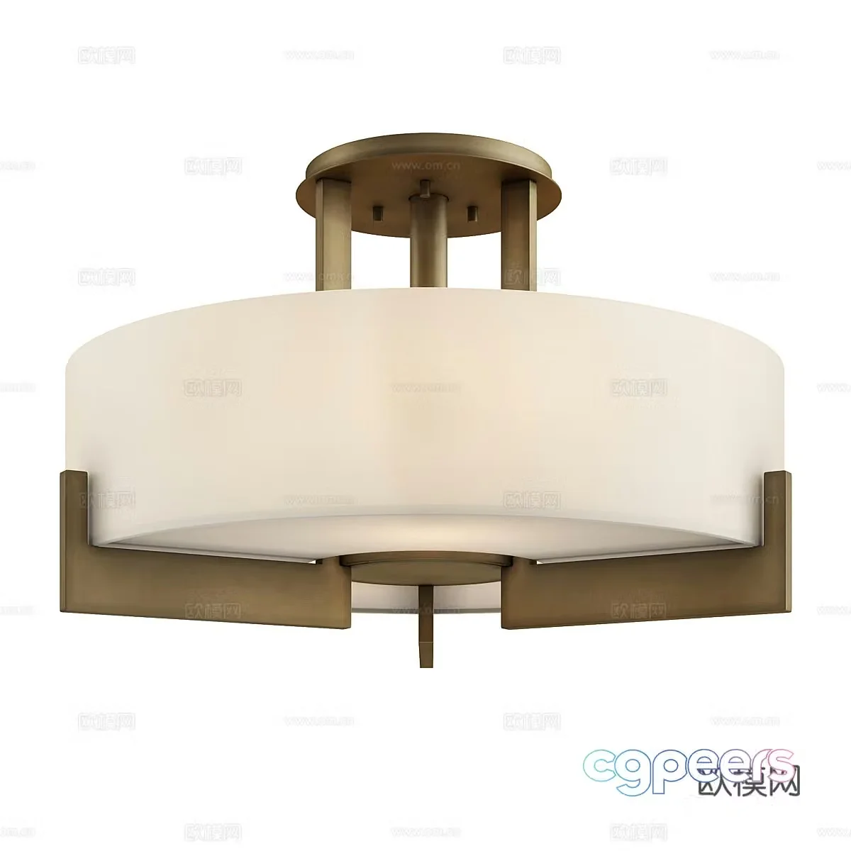 Light luxury ceiling lamp 3D model