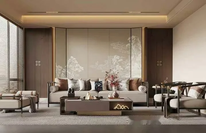 Modern Living Room 3D Model – 12951 – VRAY Render