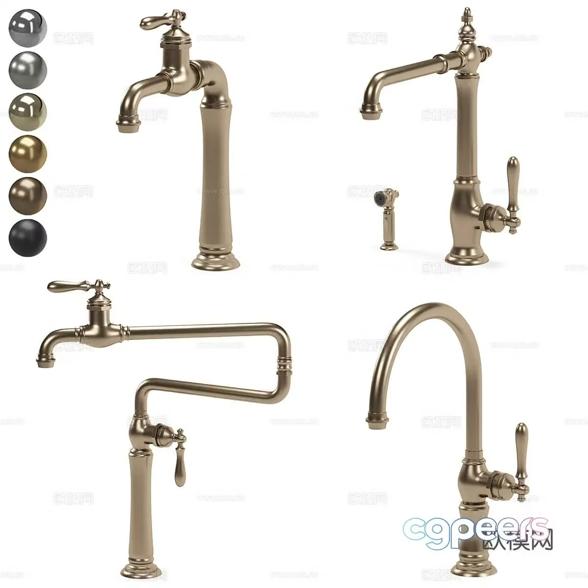 Kohler kitchen faucet 3d model
