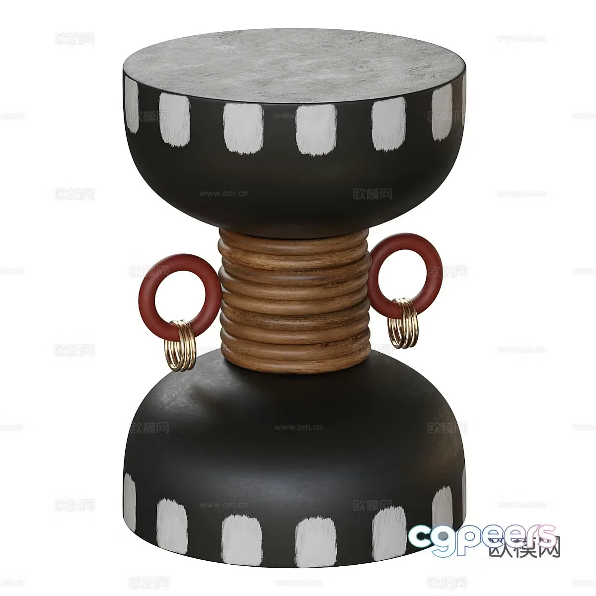 New Chinese style 3D model of Wasabi Rattan Ring