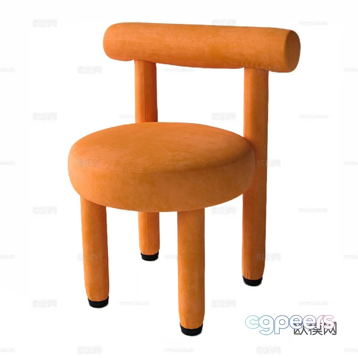 Modern minimalist chair Chair Simple chair Single chair Casual chair Stool 3d model