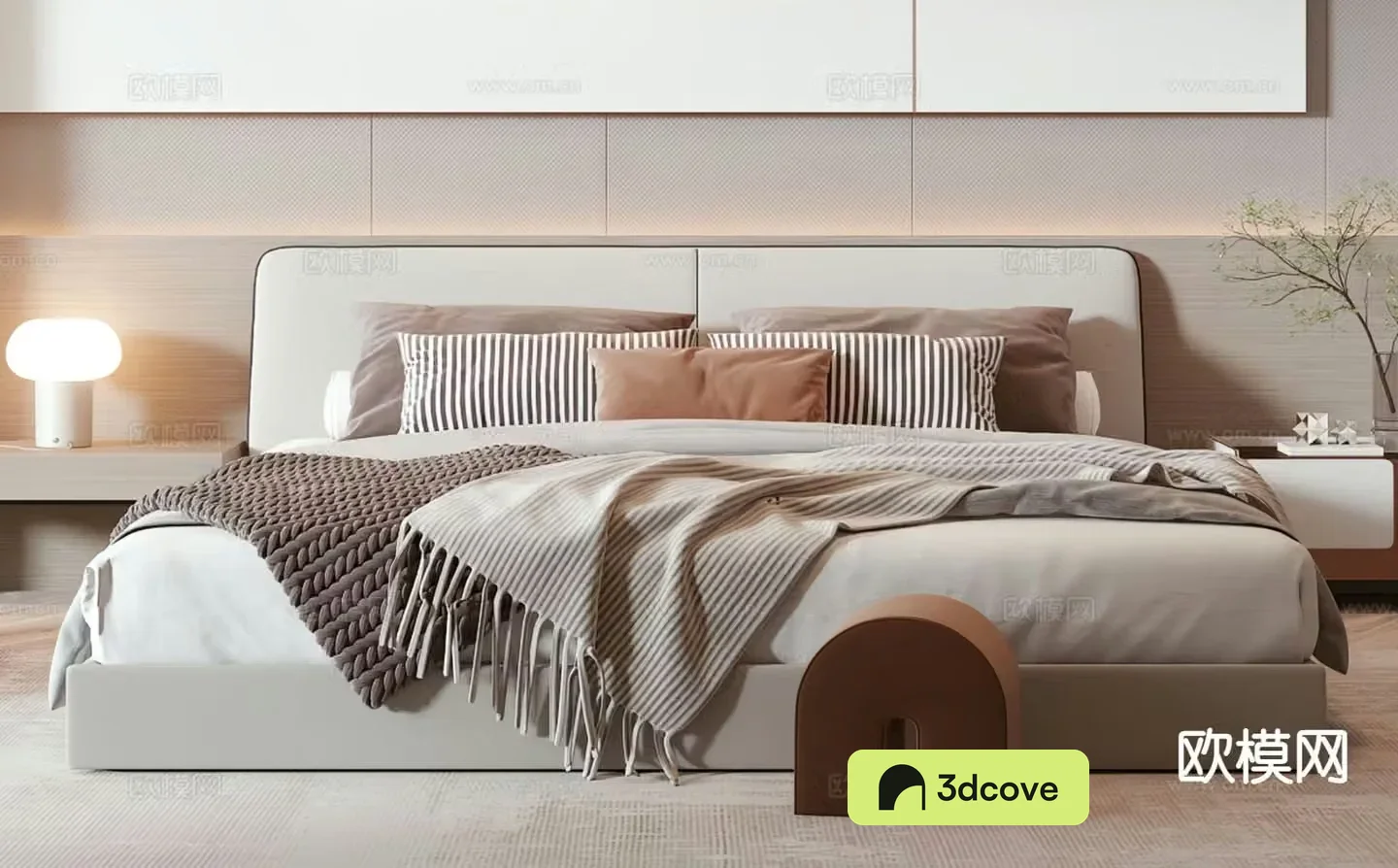 Modern double bed