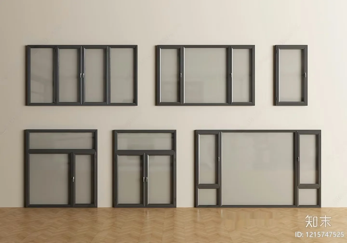 A Collection Of Windows 3D Model – 18061 – VRAY Render