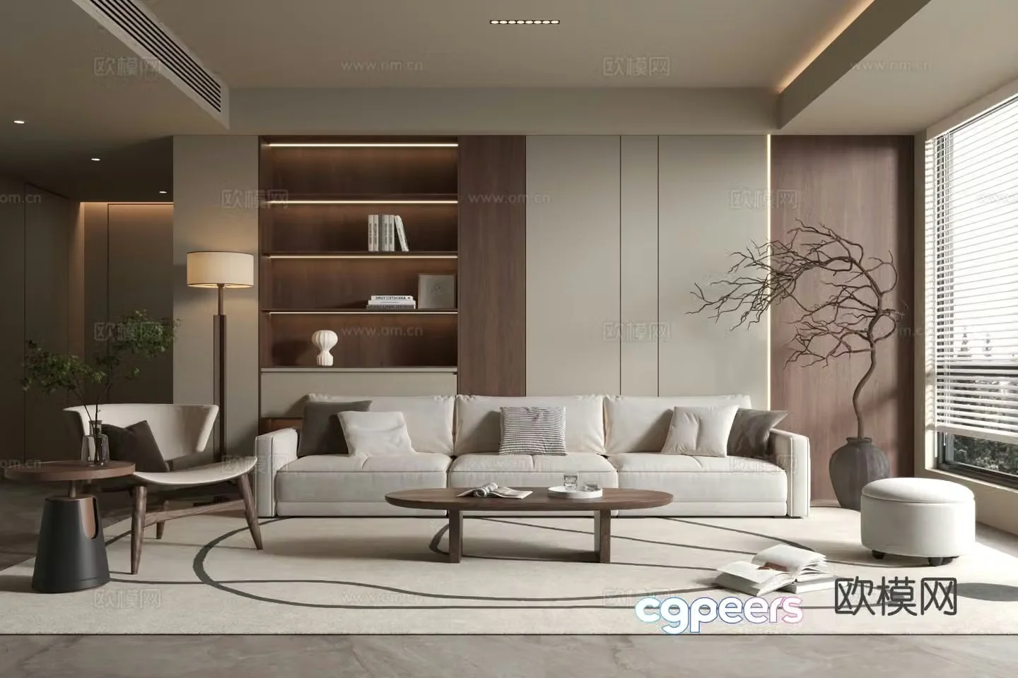 Medieval style living room 3D model