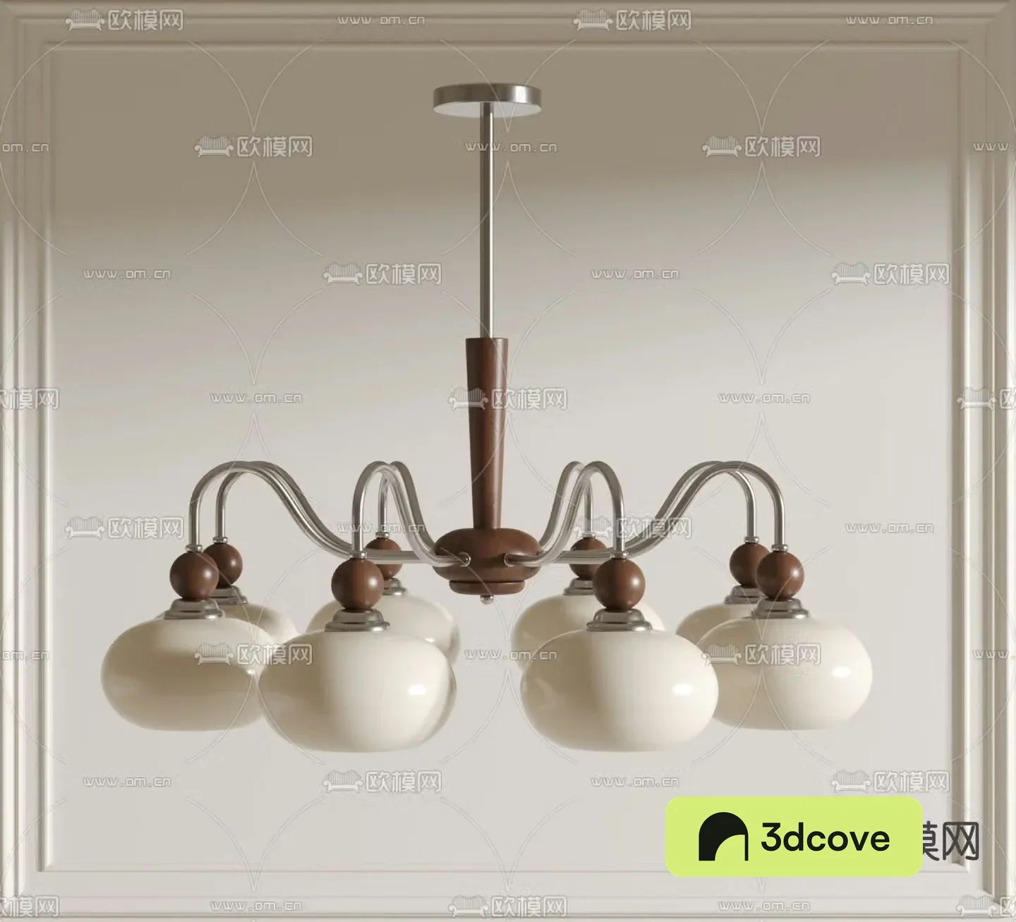 Multi-head chandelier