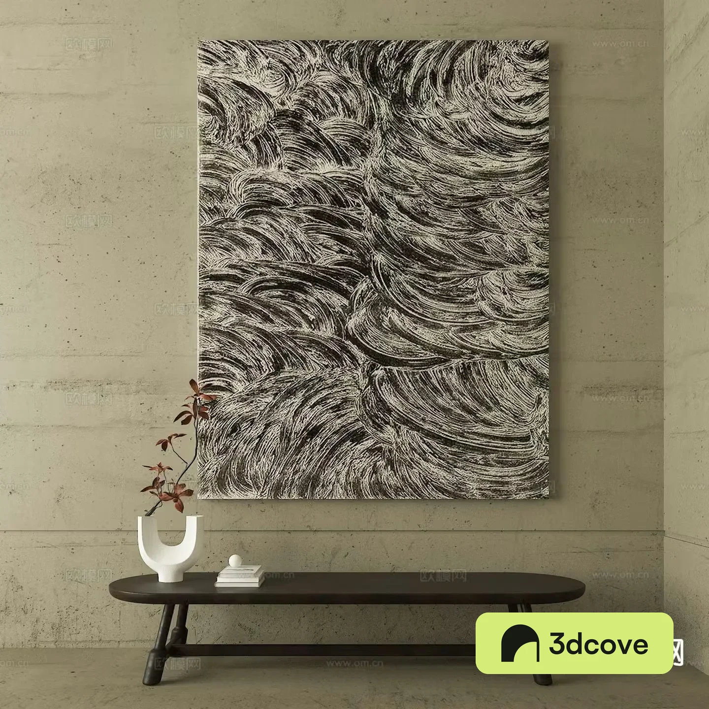 Wabi-sabi art painting texture painting decorative painting
