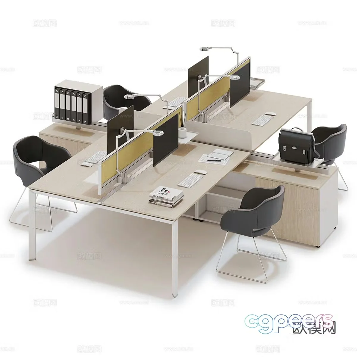 Office desk chair 3d model