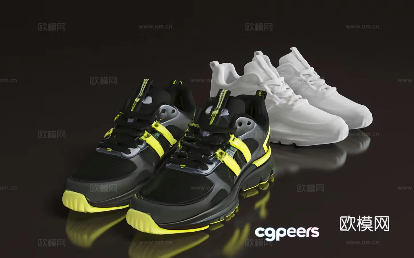 shoes sneakers goods furnishings ornaments decorations shop shelves sculpture print 3d model