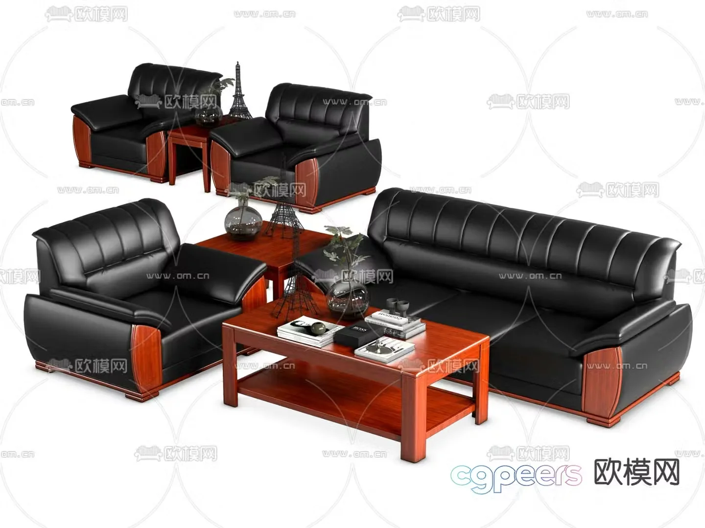 Office sofa VIP sofa reception sofa 3d model